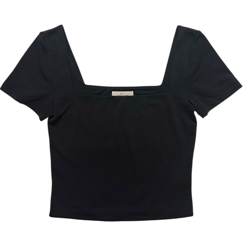 Aritzia Babaton Contour Square Neck Top - Black M
